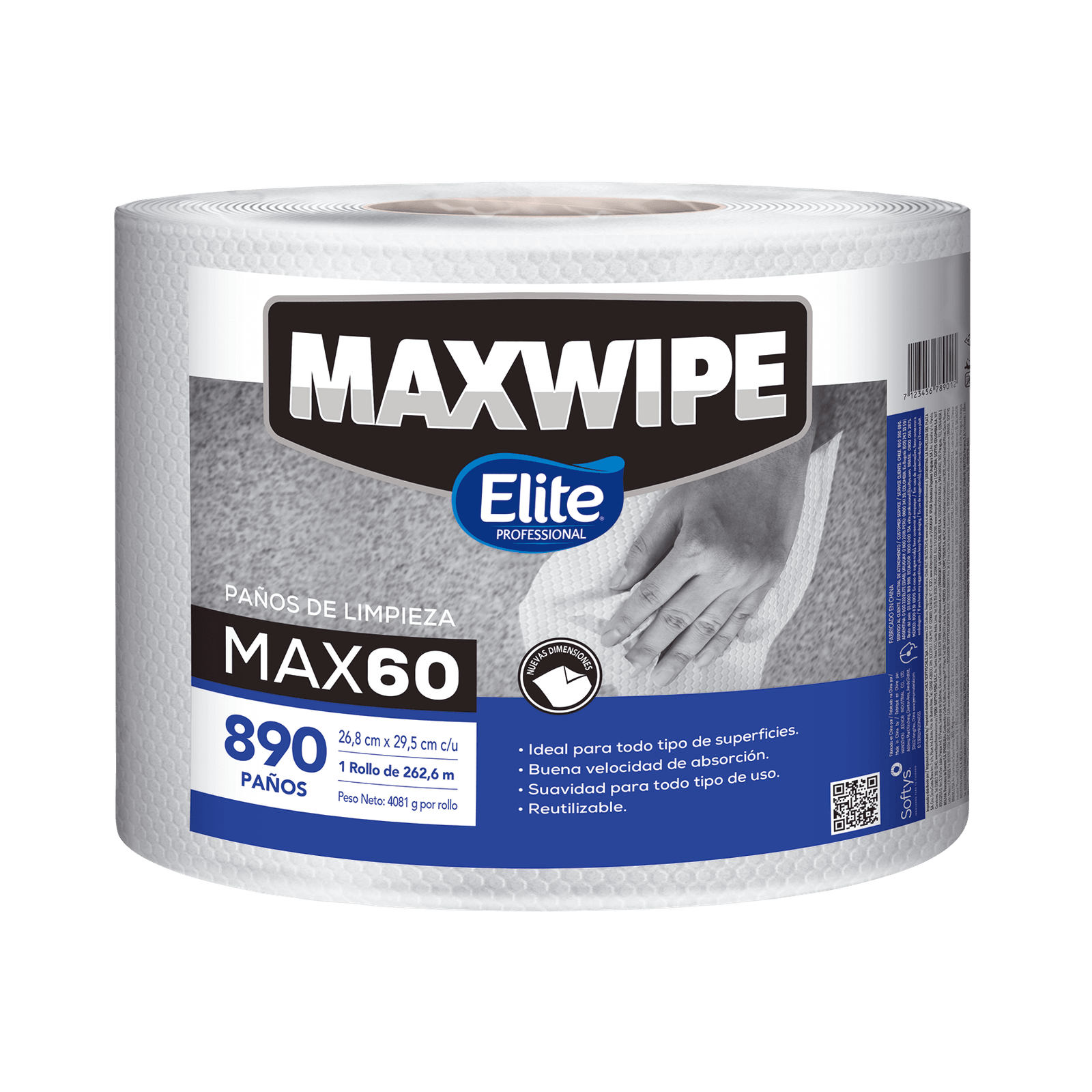 Paños de limpieza Maxwipe Elite Professional MAX60